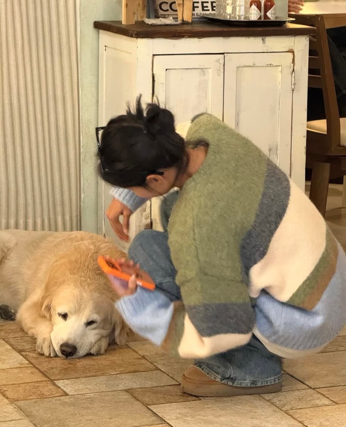 [새 상품] 돈비레잇 스트라이프 니트(남녀공용) 상품이미지1