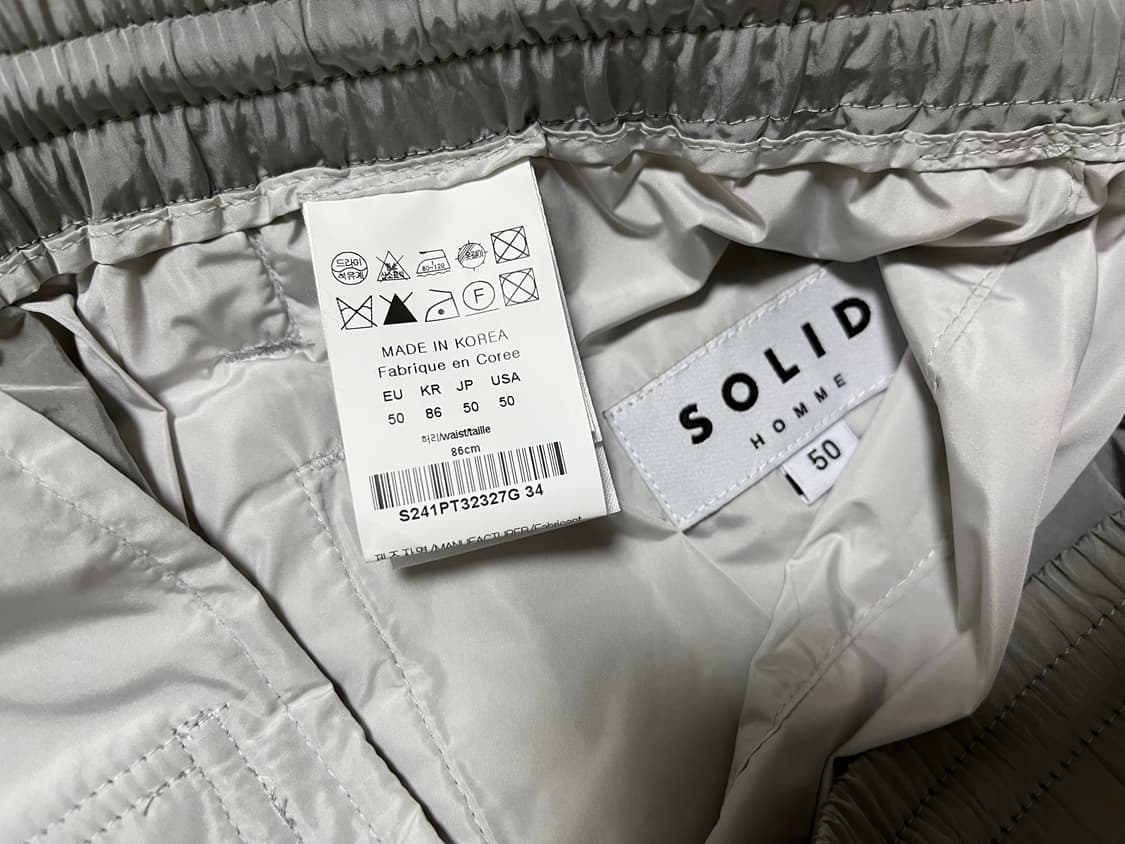 솔리드옴므 디자인 팬츠 그레이 상품이미지3