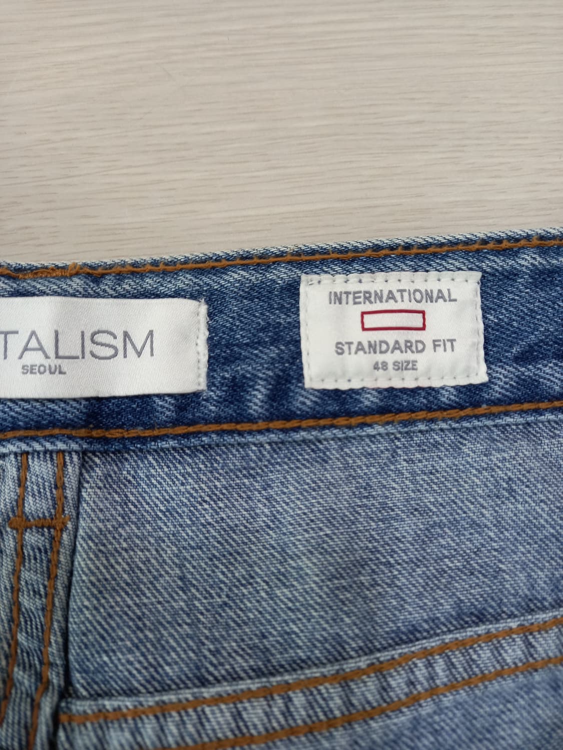 32 FATALISM Kor 여성용 테이퍼드핏 일자 크롭진 32-268 상품이미지8