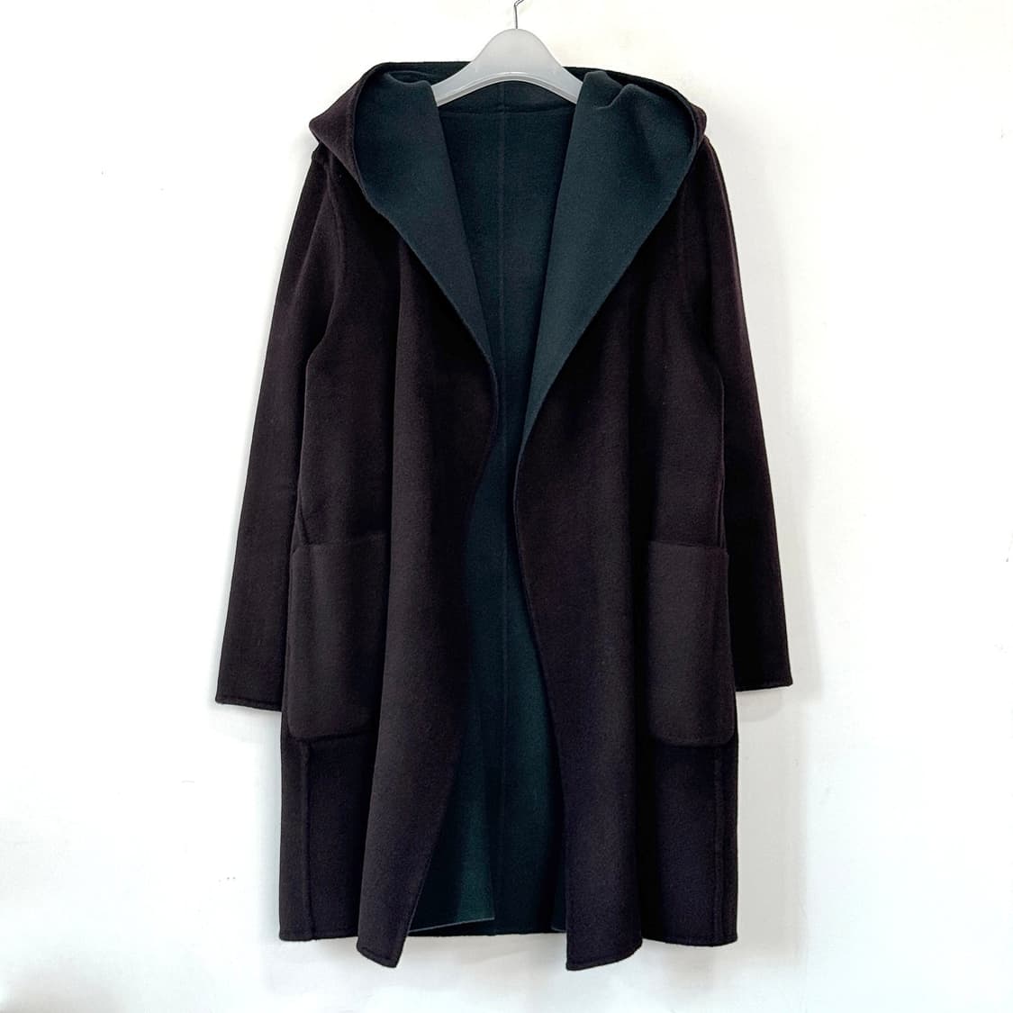 막스마라 리버시블 벨티드 하프 울 코트 상품이미지3