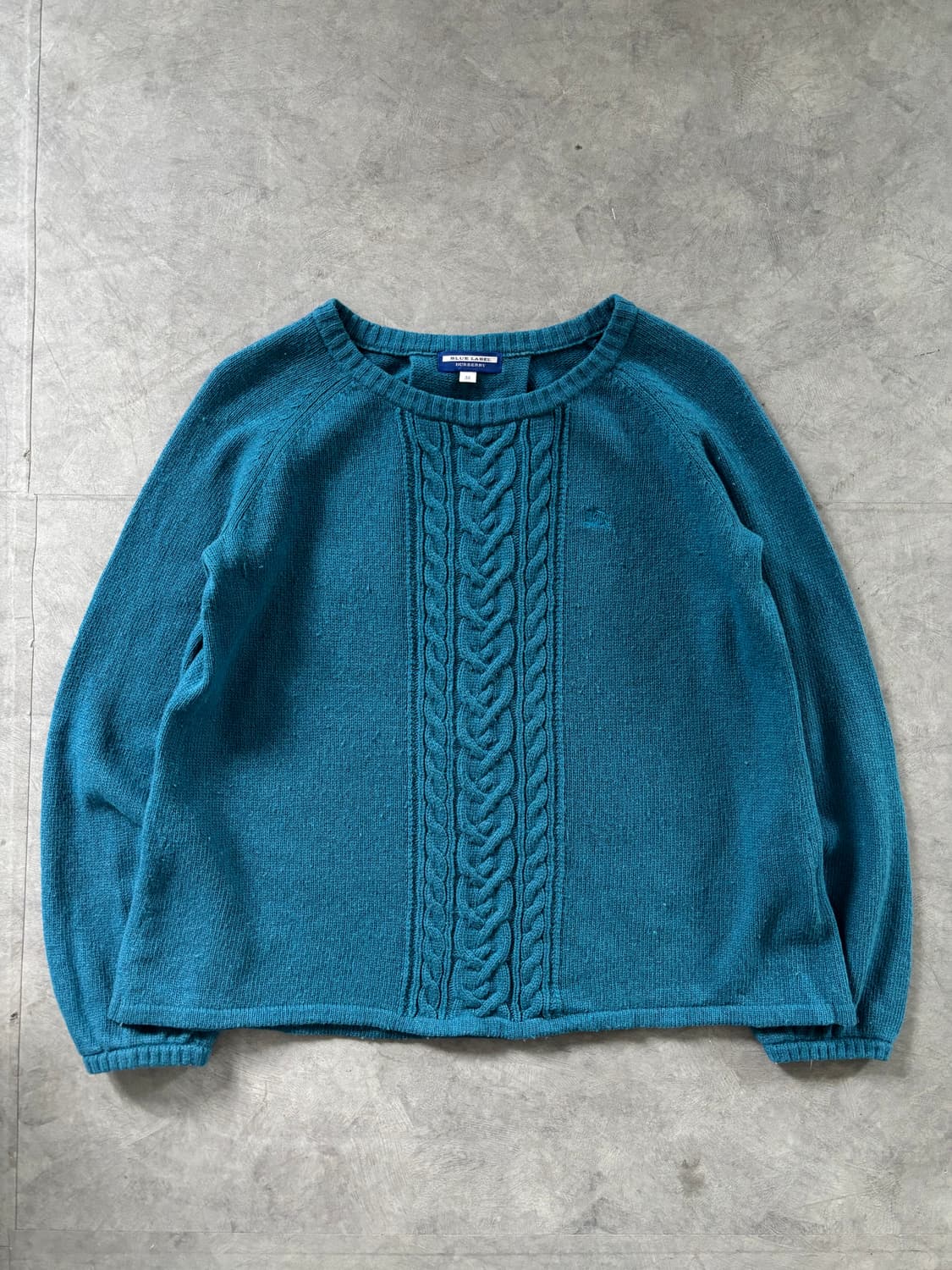 Burberry 버버리 블루라벨 블루 케이블 니트 상품이미지1