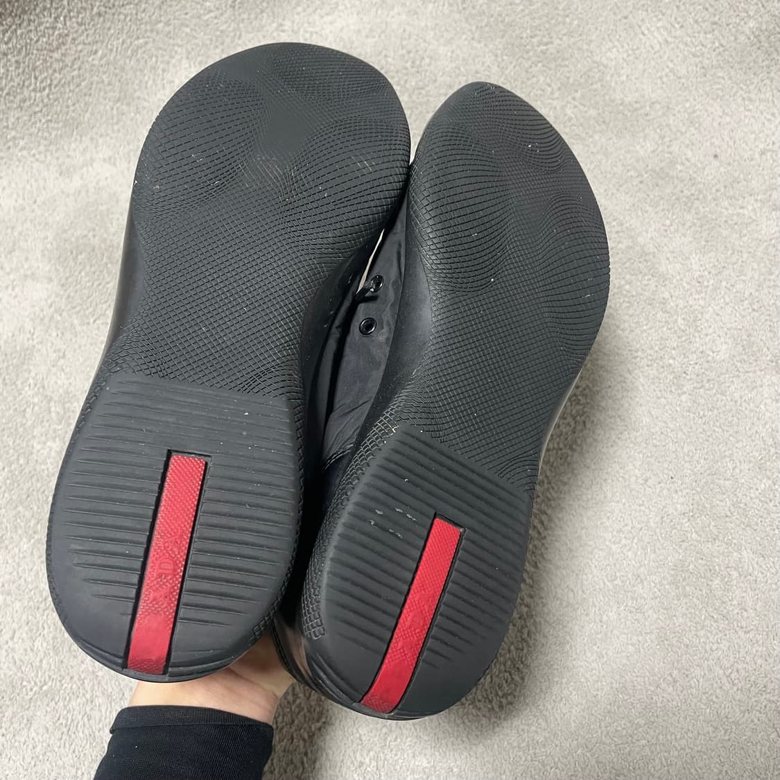 270) 프라다 스포츠 레더 나일론 트레이너 스니커즈 상품이미지6