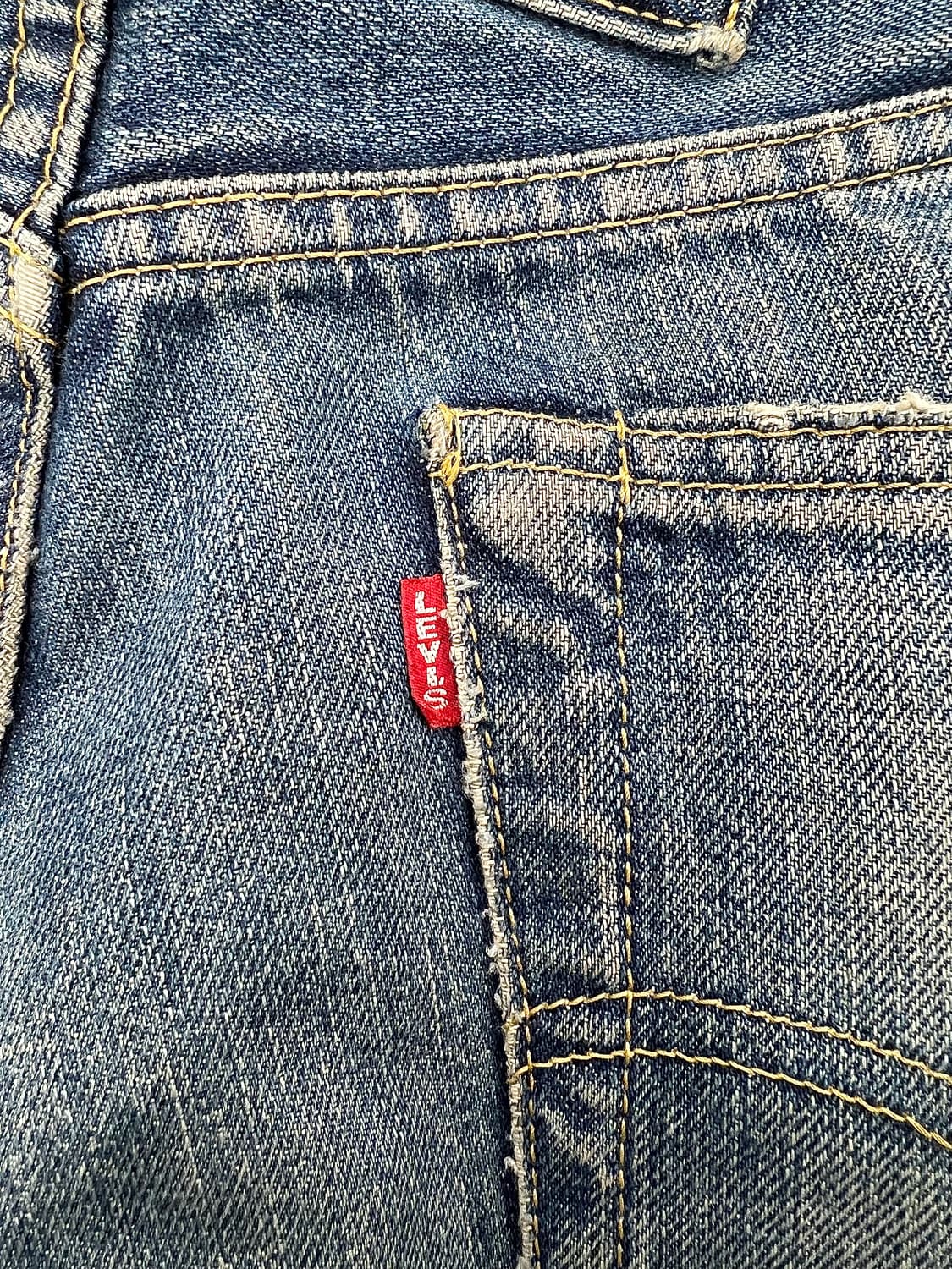 리바이스 빅 E 702 버튼 플라이 하드 페이디드 워시 데님 팬츠 상품이미지10