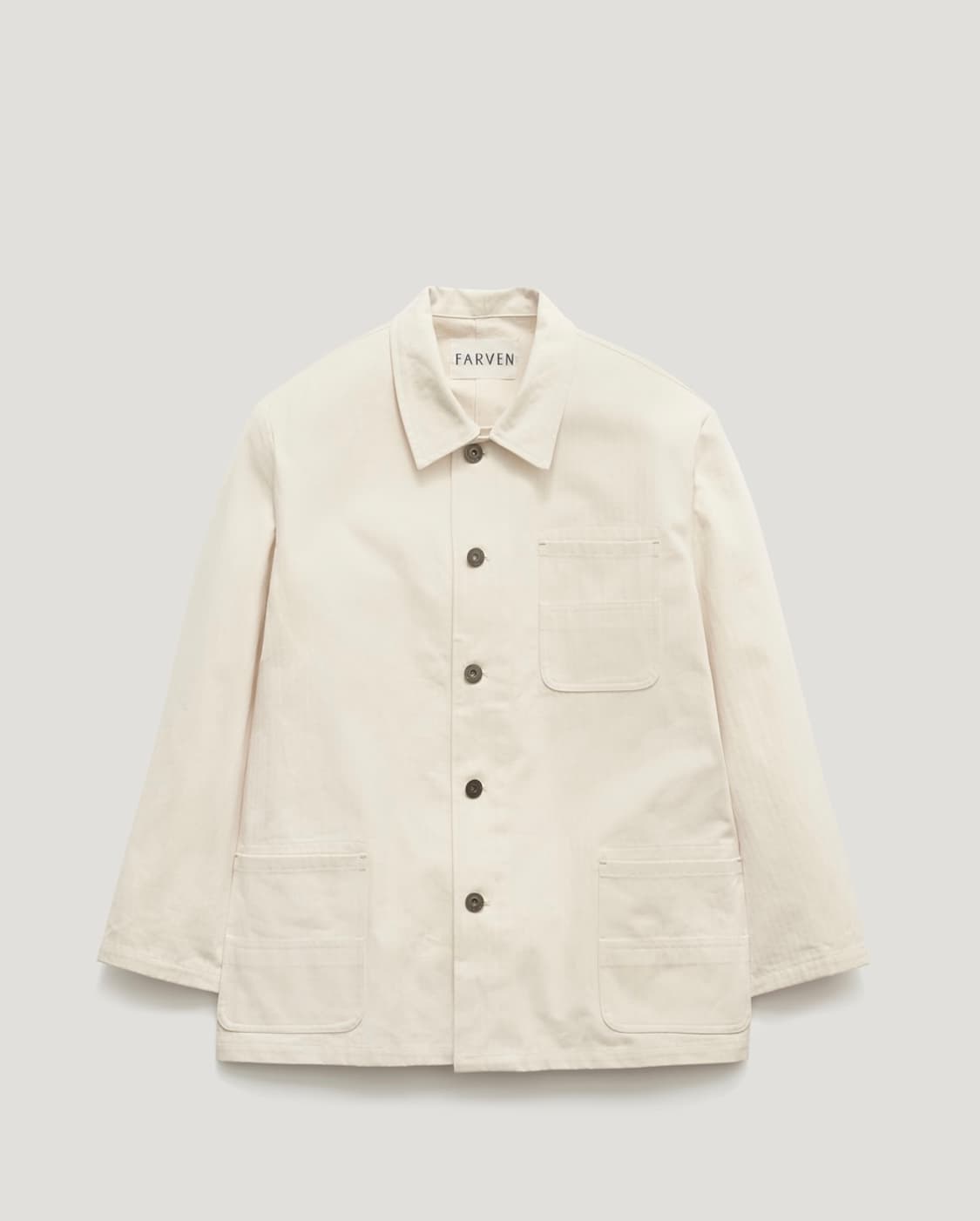 새상품)파르벵 farven 헤링본 워크 자켓+팬츠 M 세트 아이보리 상품이미지7