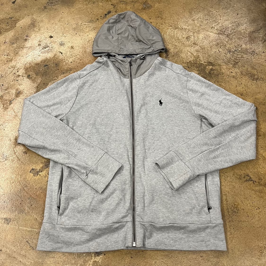 폴로 랄프로렌 회색 그레이 후드집업 상품이미지2
