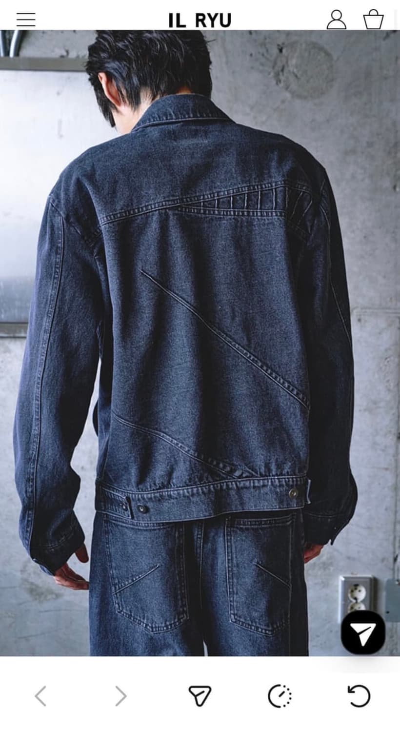 ilryu 일류 트러거자켓 washed black 판매합니다 상품이미지2