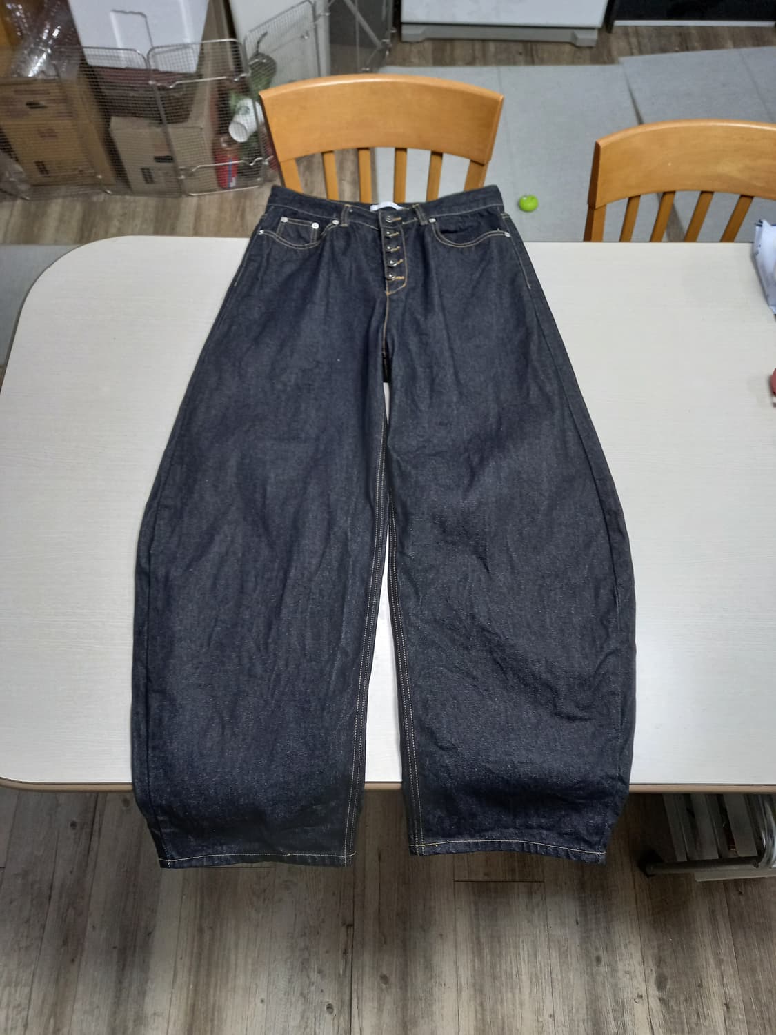 32 BY THE STAR Kor 생지 벌룬데님 블랙 32-383 상품이미지1