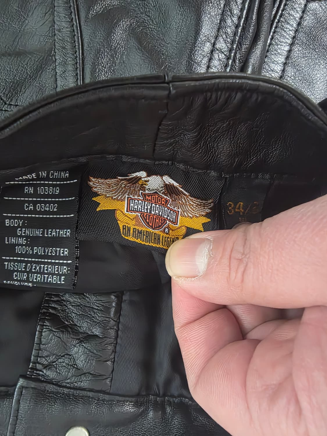 Harley Davidson Leather Pants Black  상품이미지4