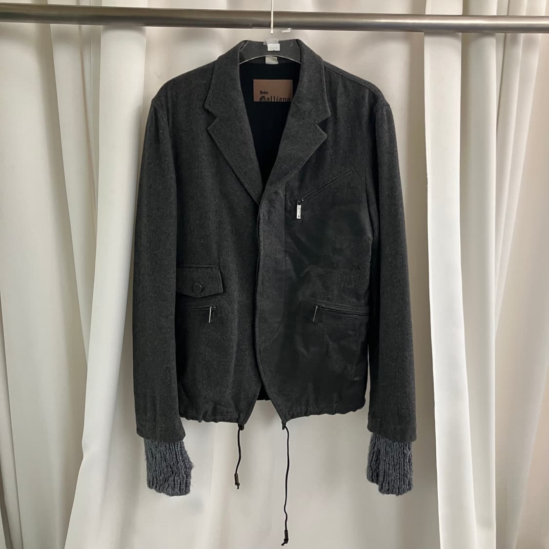 존 갈리아노 그레이 울 블레이저 자켓 46 상품이미지1