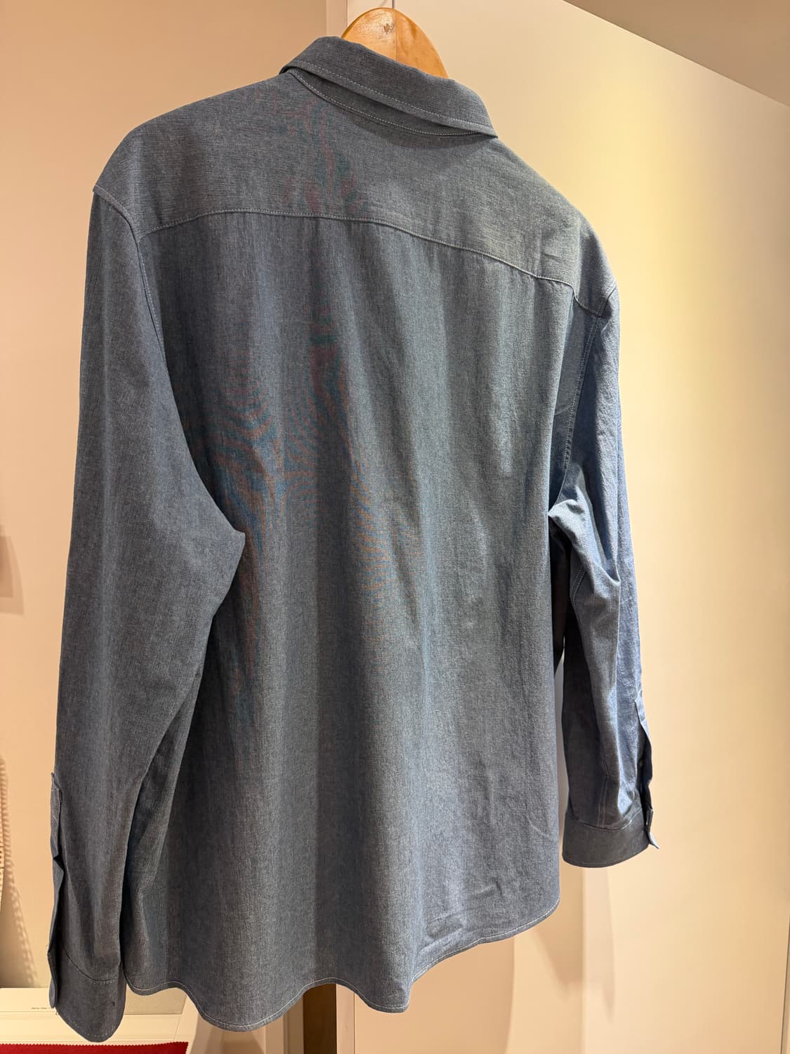 틀영 op 라이트 스트라이프 셔츠 / 올데이 투포켓 샴브레이 셔츠 XL 상품이미지8