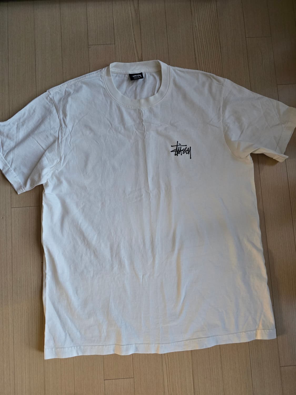 스투시 베이직 피그먼트 다잉 티셔츠 네추럴 L 상품이미지2