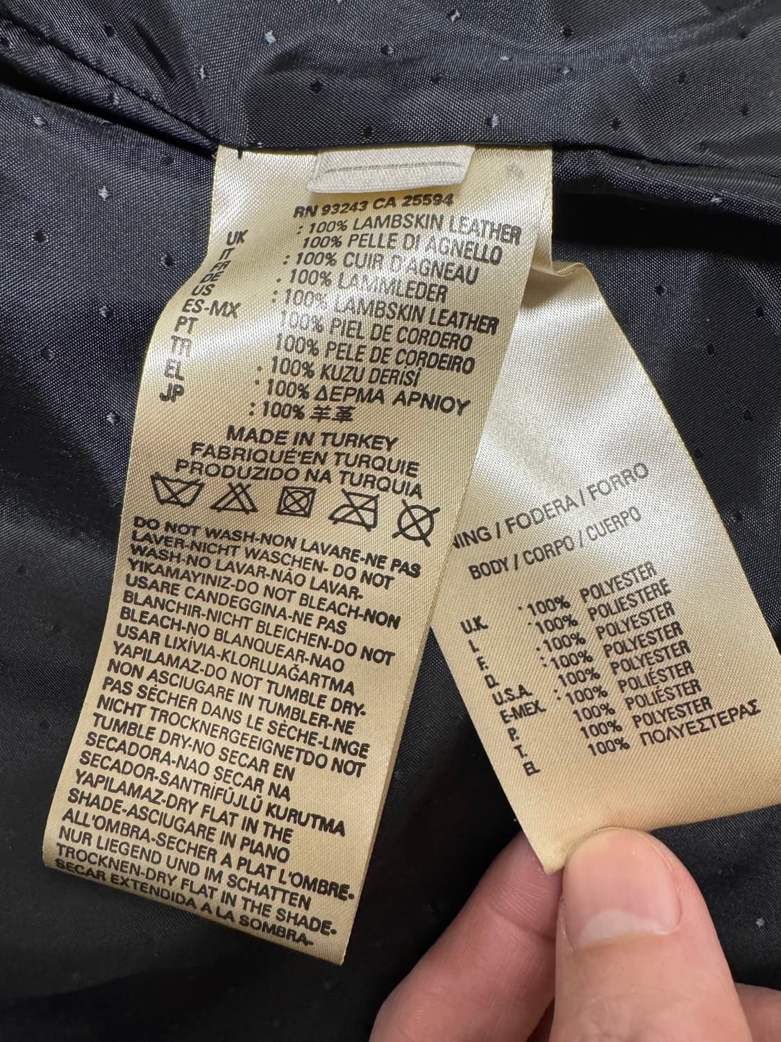 DIESEL TIMELESS / 램스킨 라이더 자켓 (유니섹스) 상품이미지8