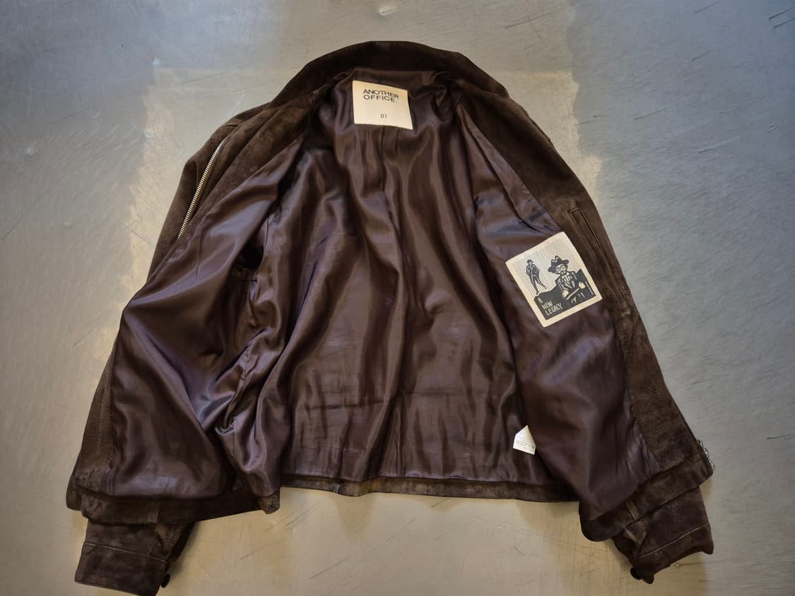 어나더오피스 고트스킨 스웨이드 자켓 상품이미지5