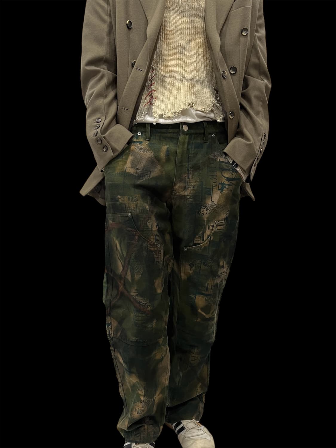 [OS] 빈티지 아카이브 레지스탕스 카모플라쥬 카펜터 팬츠 상품이미지3