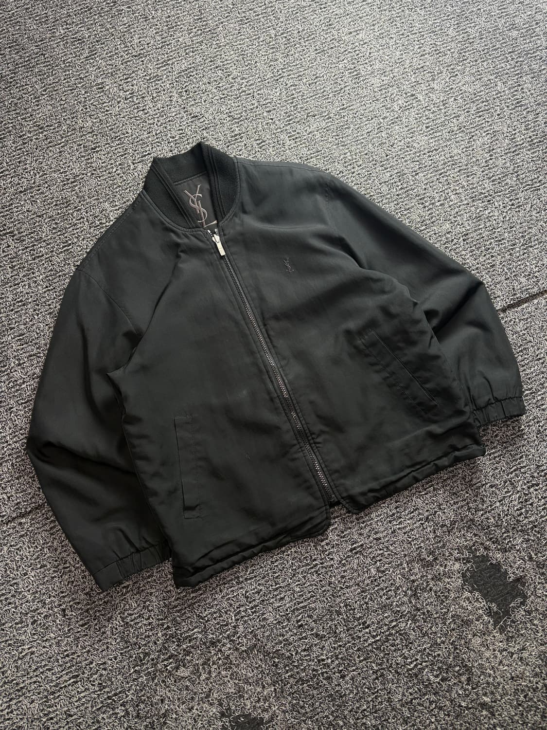 90s YSL 입생로랑 빅로고 블루종 자켓 3059 상품이미지1