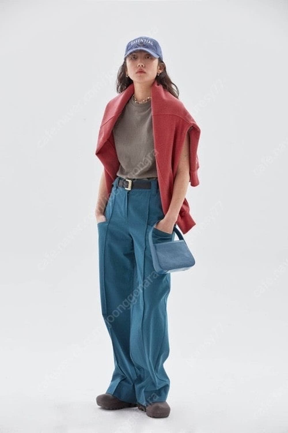 에토스 트윌 코튼 팬츠 sea blue 상품이미지4