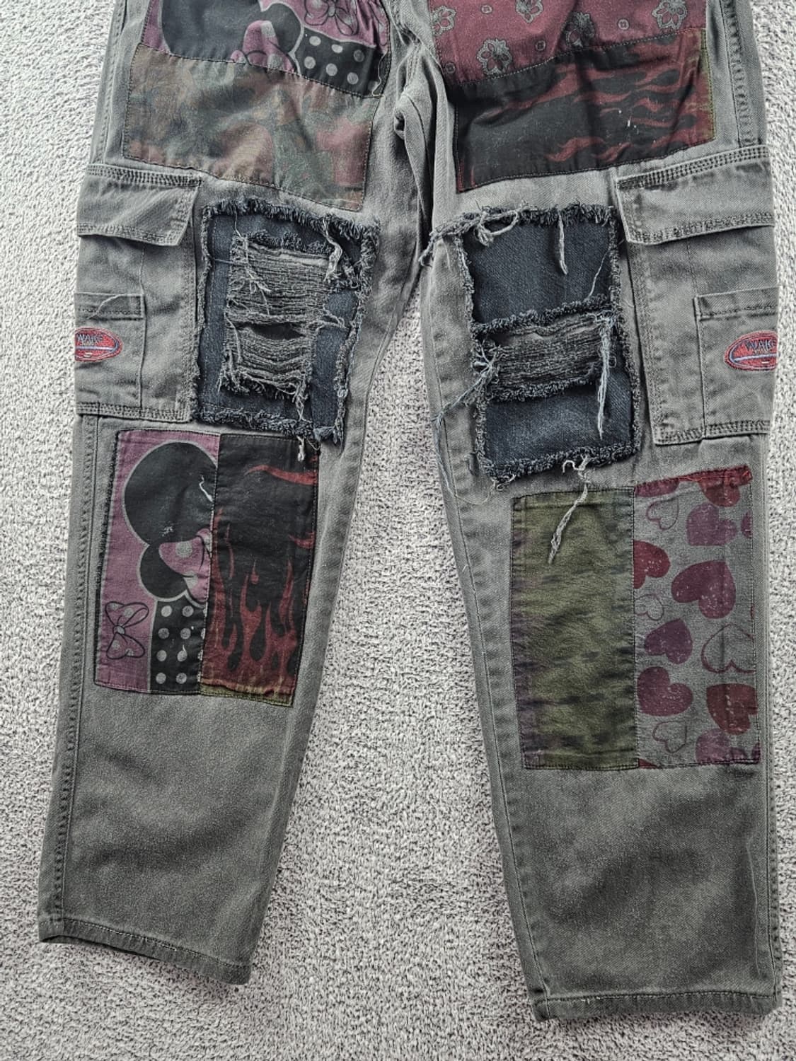 빈티지 패치워크 리빌딩 리워크 데님 팬츠 (25X30추정)/ 11042 상품이미지6