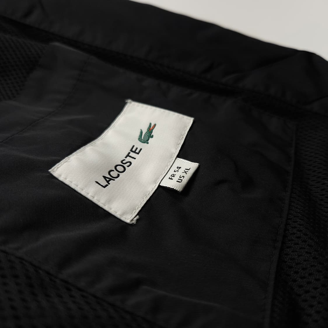 라코스테 자수로고 봄버 자켓 블랙 (XL) 상품이미지6