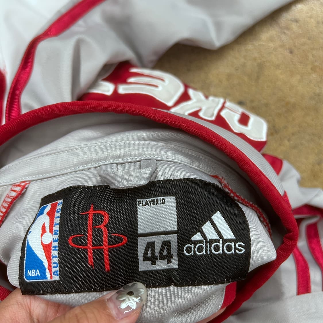 아디다스 NBA 엔비에이 콜라보 레드 화이트 트랙탑 점퍼 상품이미지5