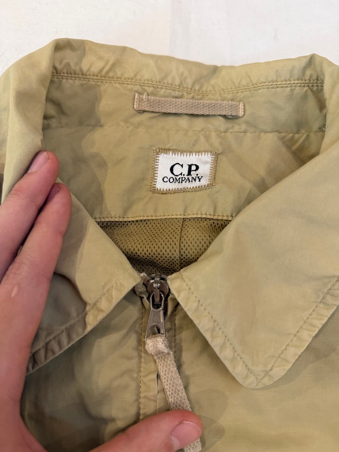 90s CP컴퍼니 아카이브 블루종 봄버 자켓 카키 브라운 상품이미지2