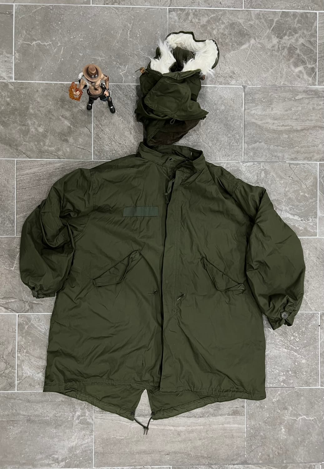 (XL) M65 피쉬테일 오리지널 개파카 풀셋 데드스탁 상품이미지1