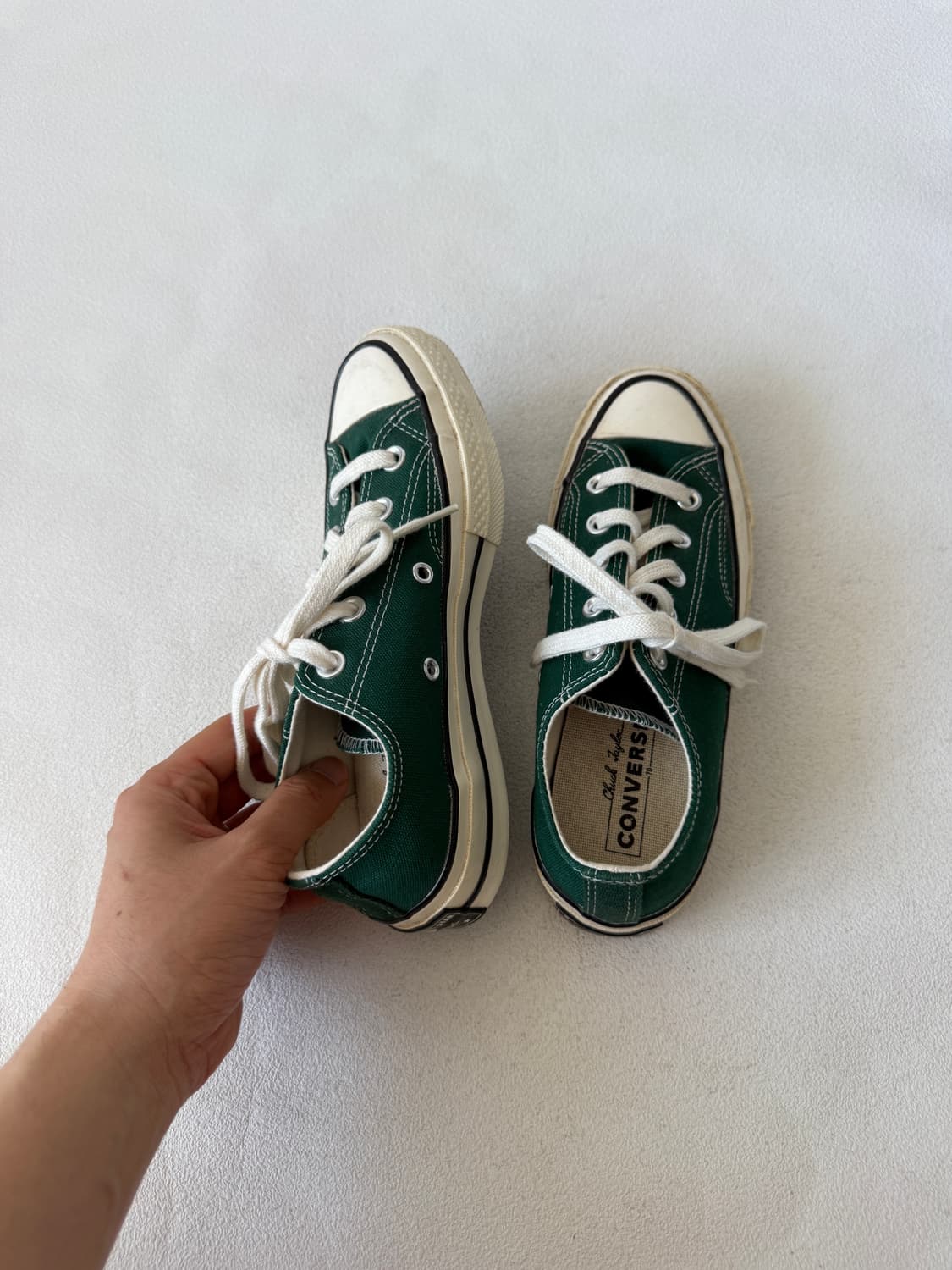 [230]컨버스(Converse) 척테일러70 로우 OX 그린 상품이미지5