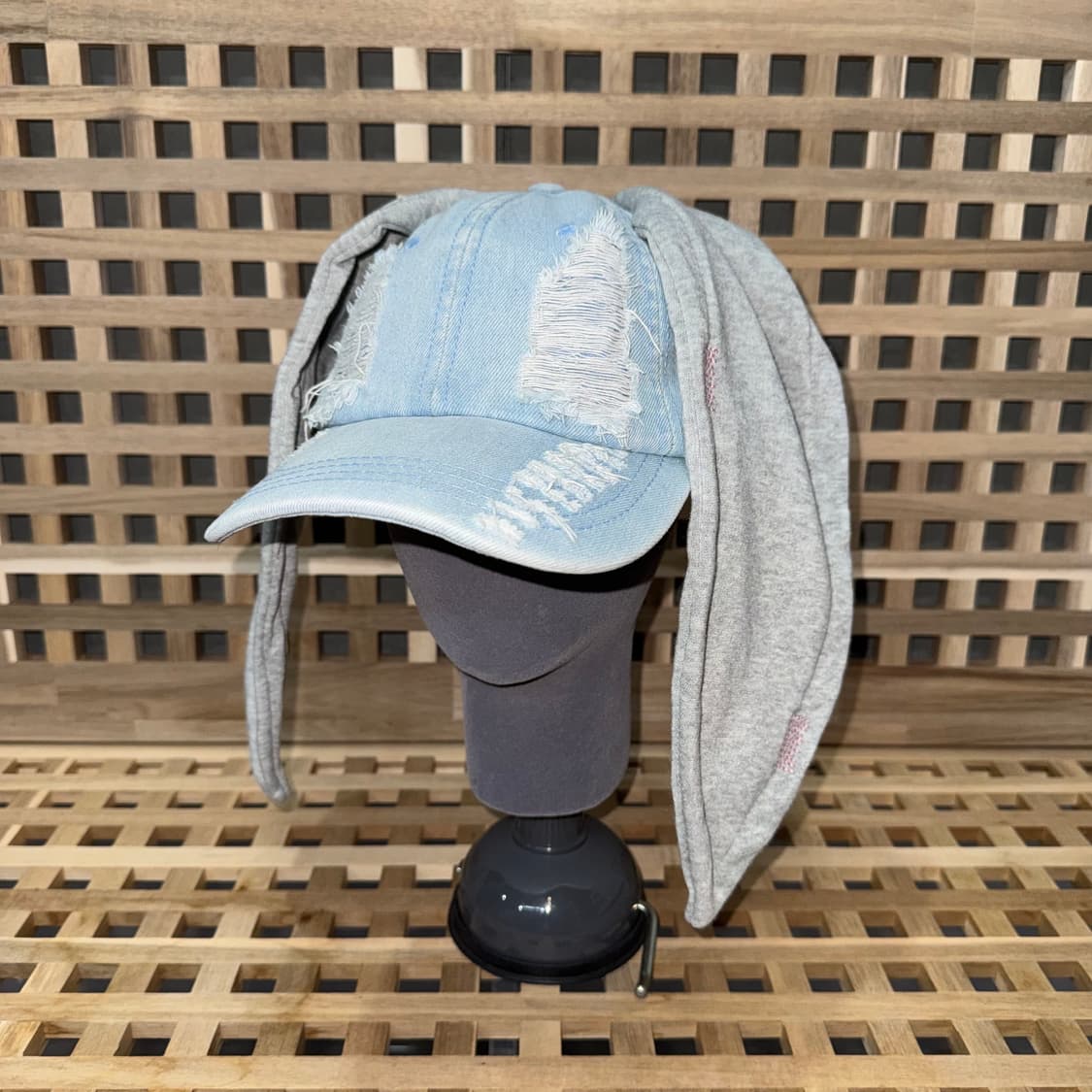 빈티지 토끼 귀 데님 캡 상품이미지1