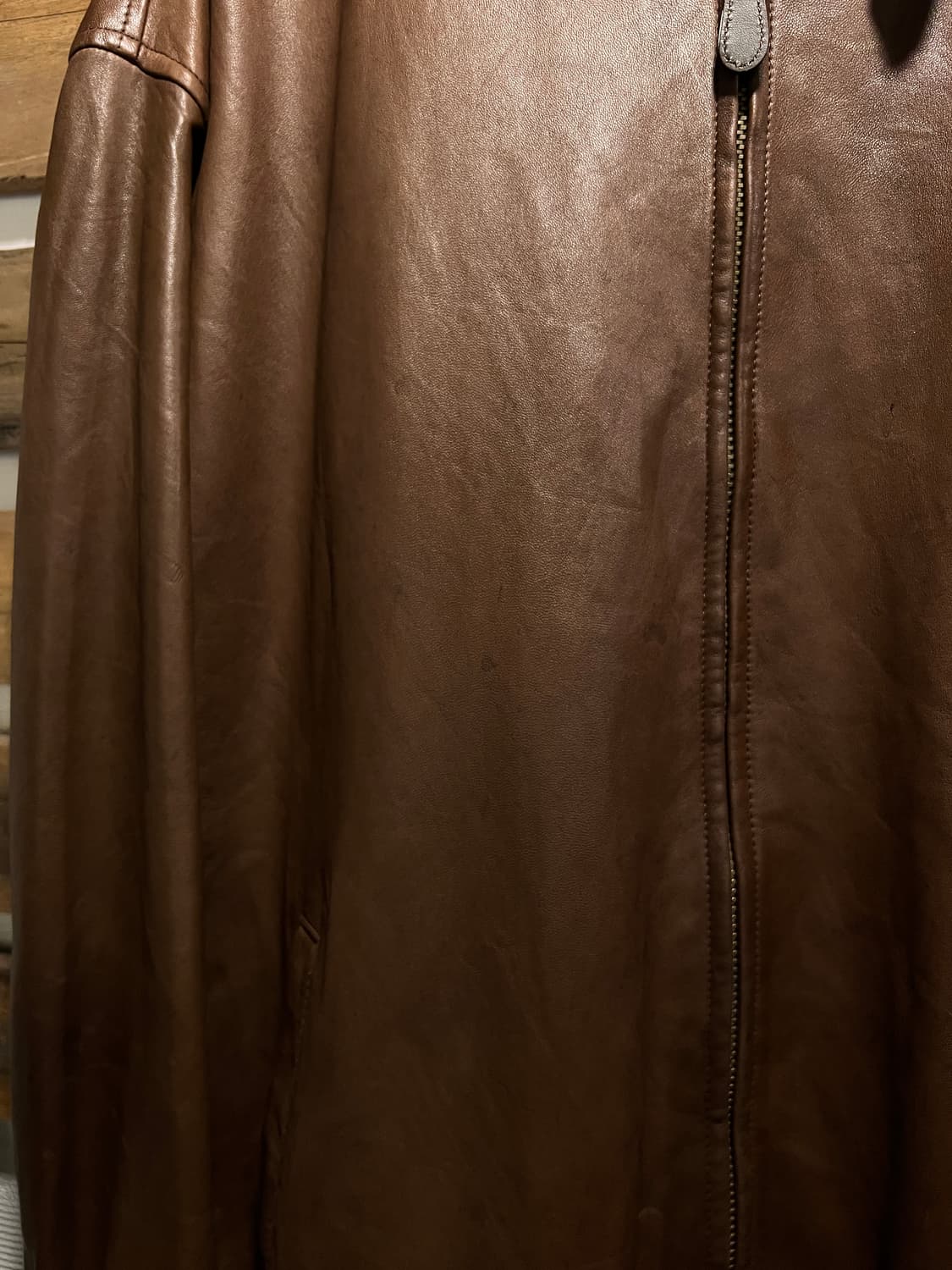 [2XL]폴로 랄프로렌 맥스웰 램스킨 레더 자켓 상품이미지4