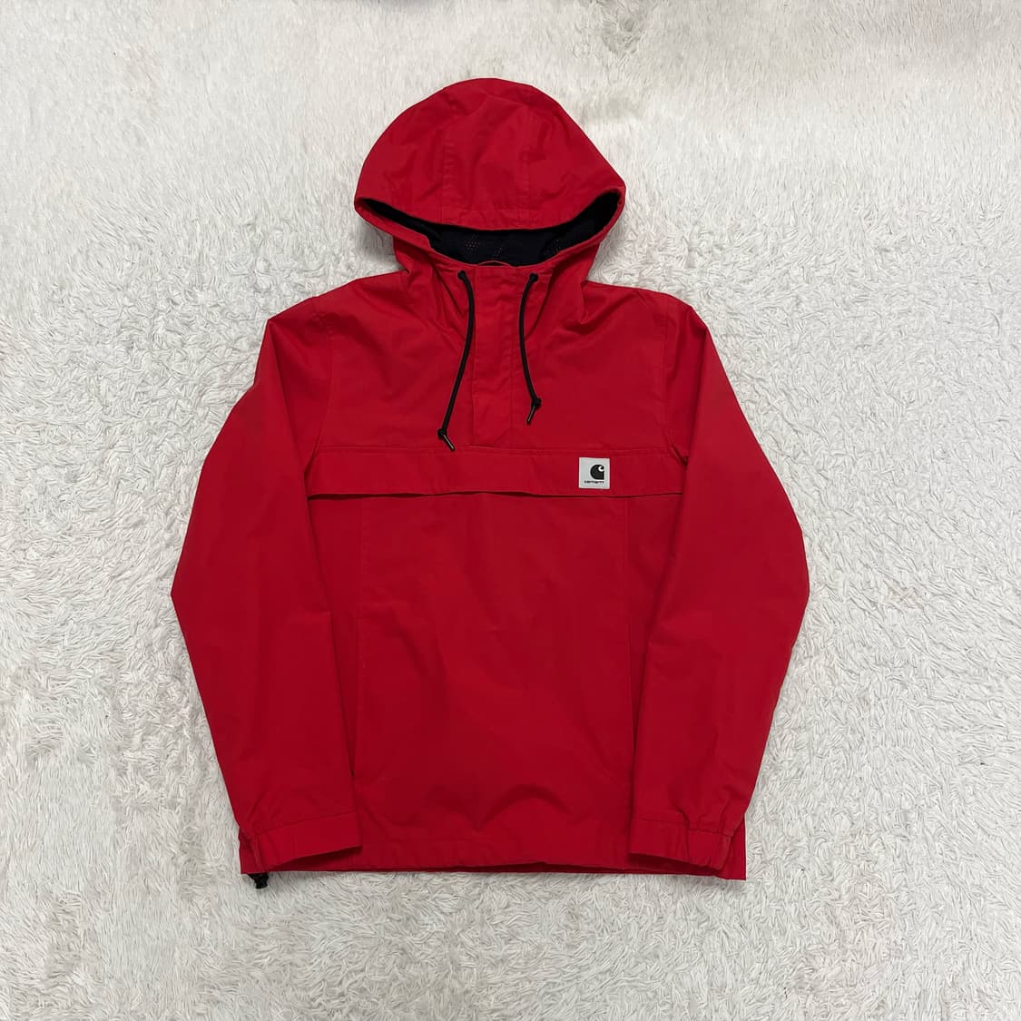 Carhartt WIP red half-zip windbreaker 상품이미지4