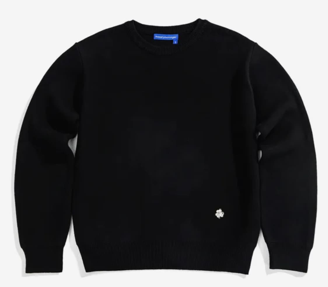 thema 떼마 스탠다드 니트 블랙 상품이미지1