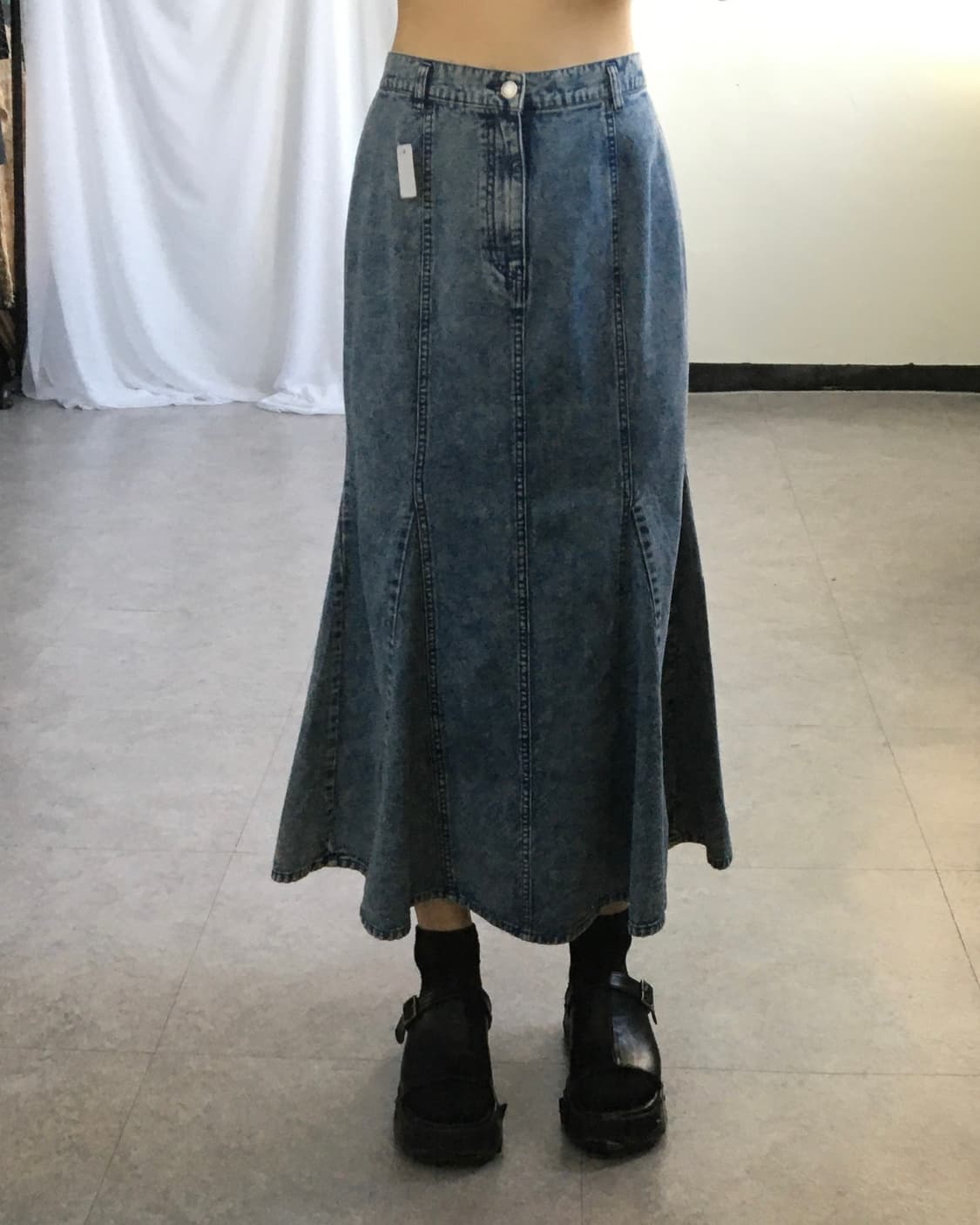 Washed lnog skirt 상품이미지6