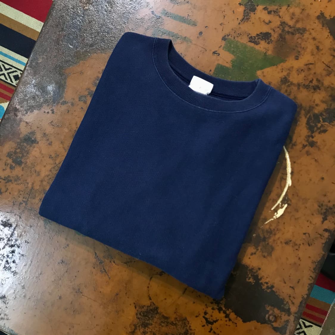 챔피온 리버스위브 에이징 네이비 맨투맨 남성 102 여성 프리사이즈  상품이미지1