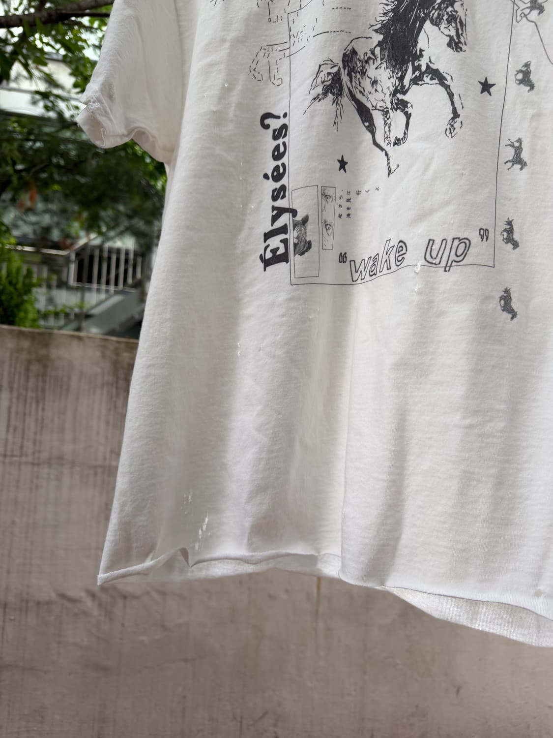 “Wake up” Worn-out Halfsleeve Tee 상품이미지3