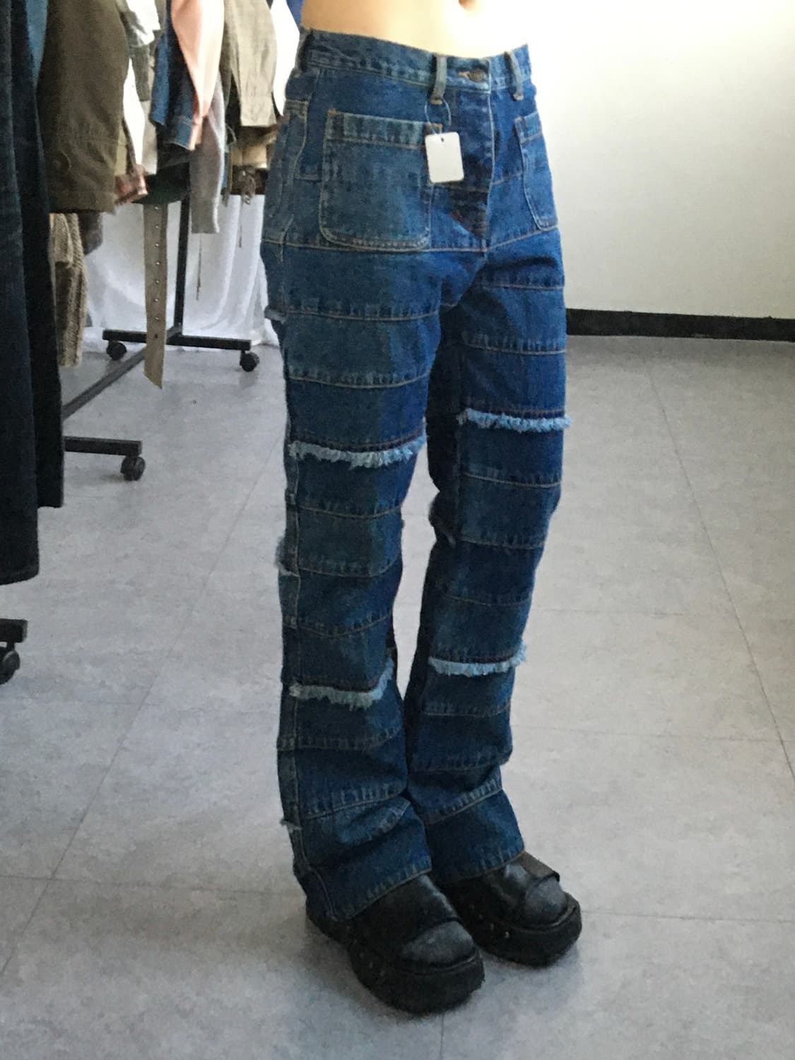 Patch work point denim pants 상품이미지7