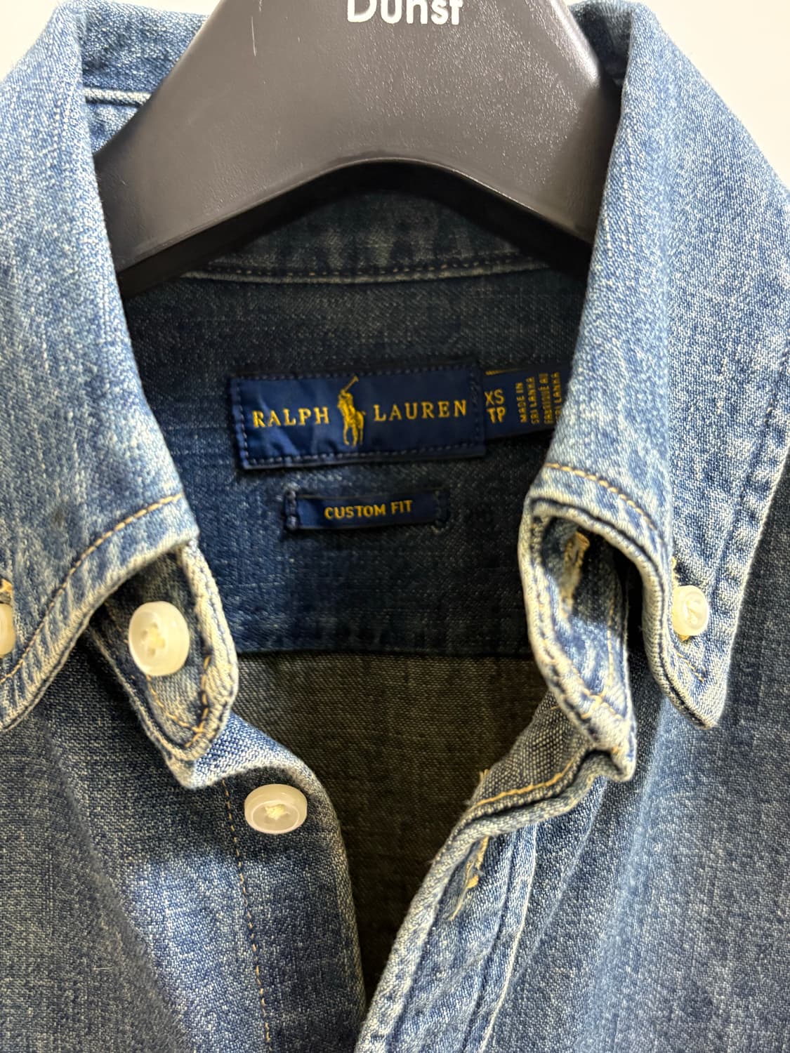 폴로랄프로렌 커스텀핏 청데님 xs 판매해요 상품이미지2