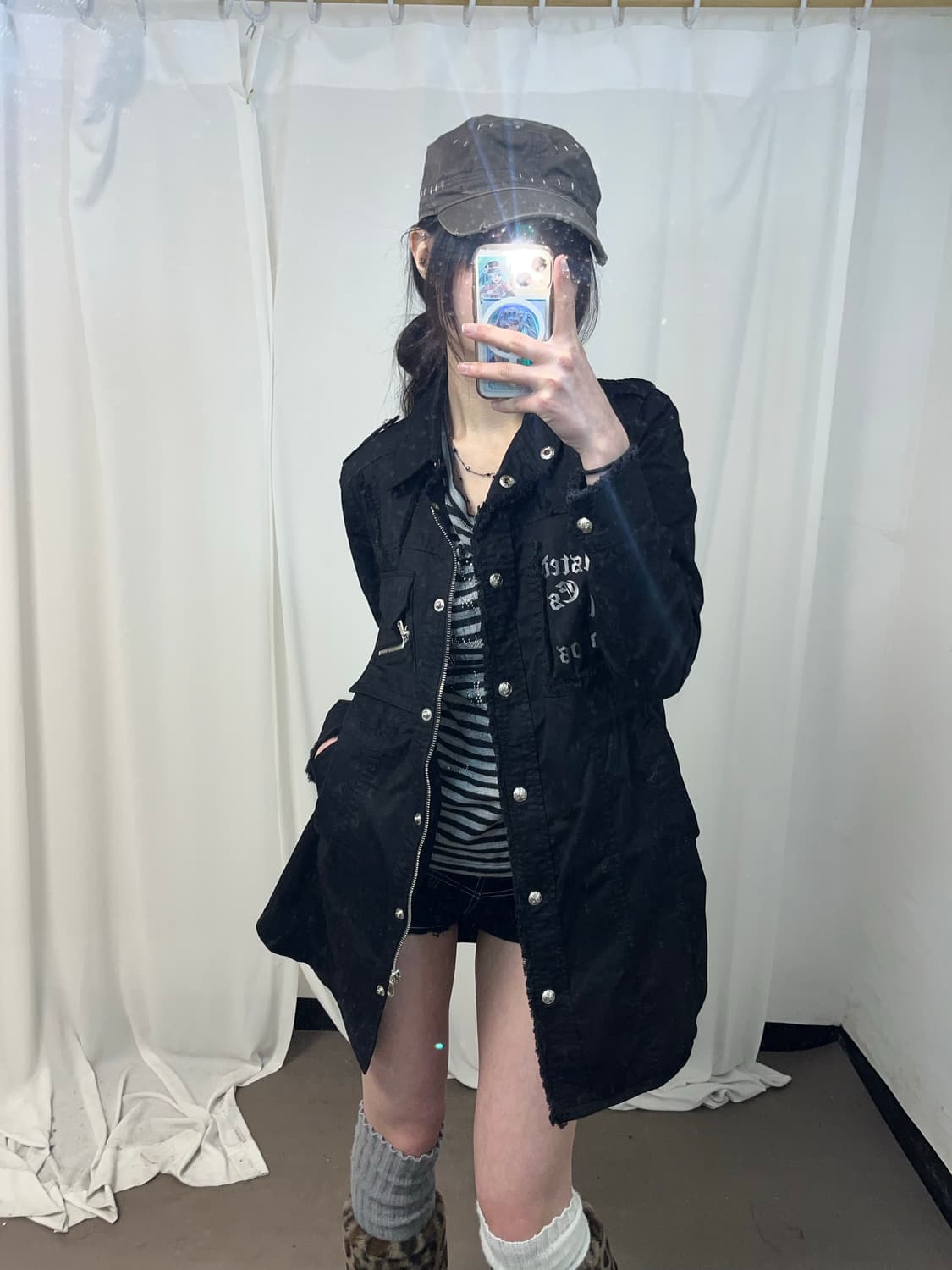 egoist 블랙 펑크레터링 그런지 자켓 상품이미지2