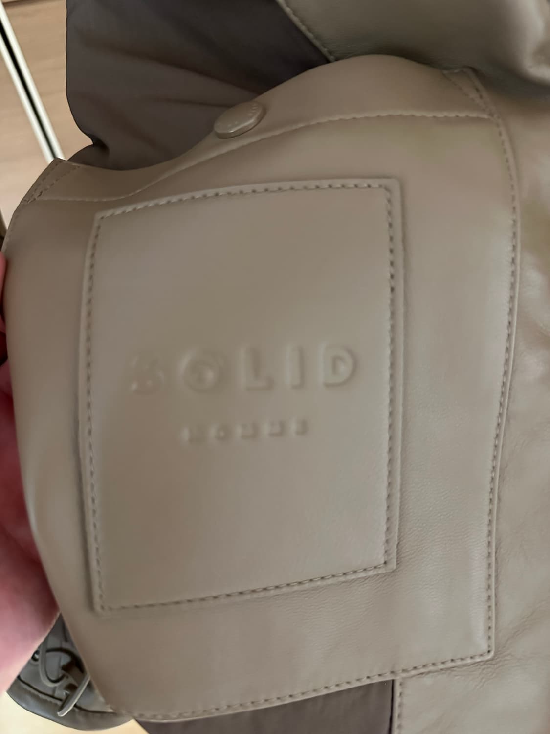 솔리드옴므 가죽 레더 패딩 조끼 상품이미지3