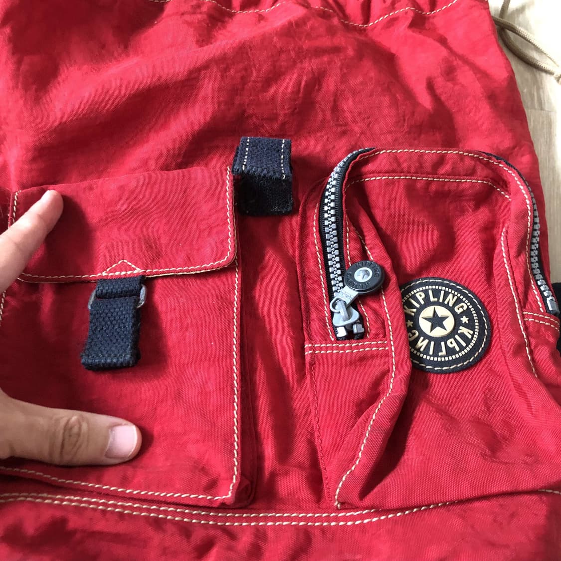 (ONE SIZE) 키플링 KIPLING 복조리 백팩 레드 키플링팩 가방 상품이미지6