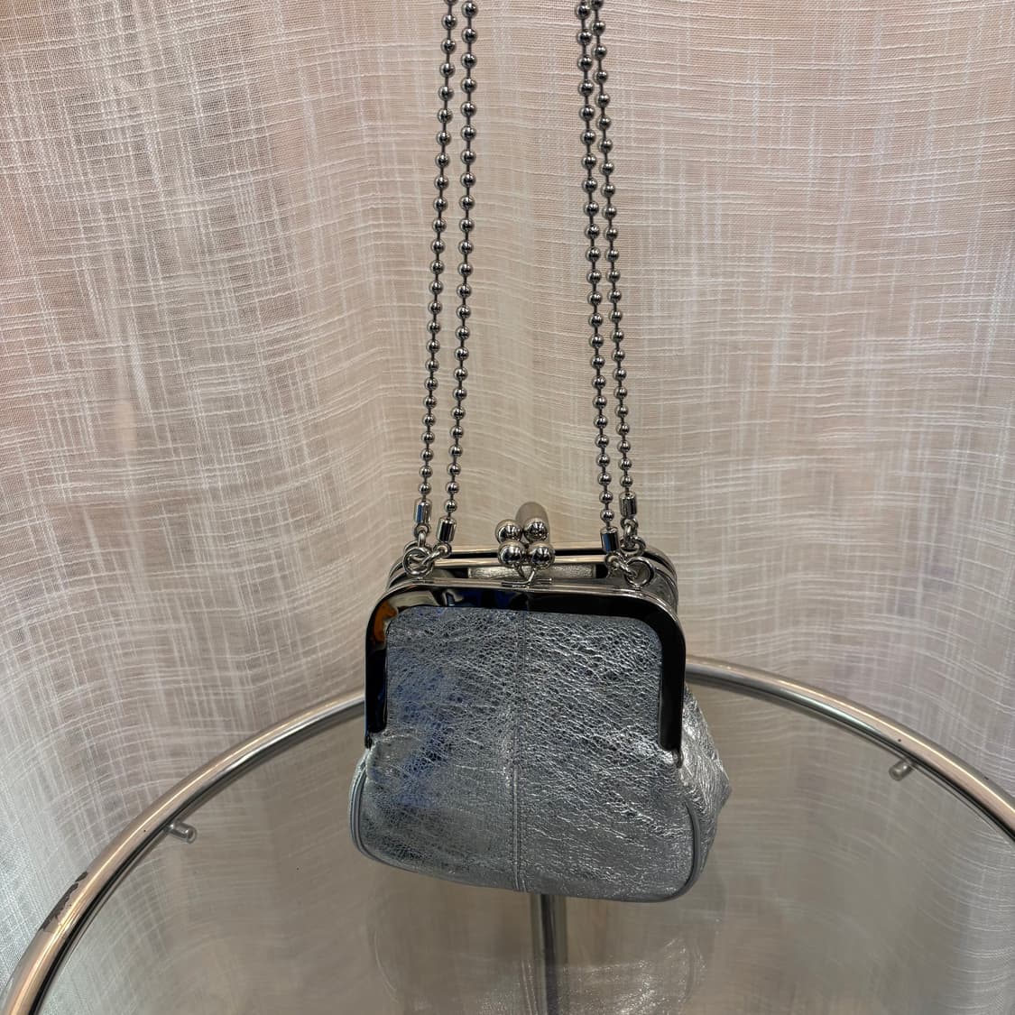 정품 코치 코인퍼스 실버 체인백     상품이미지5