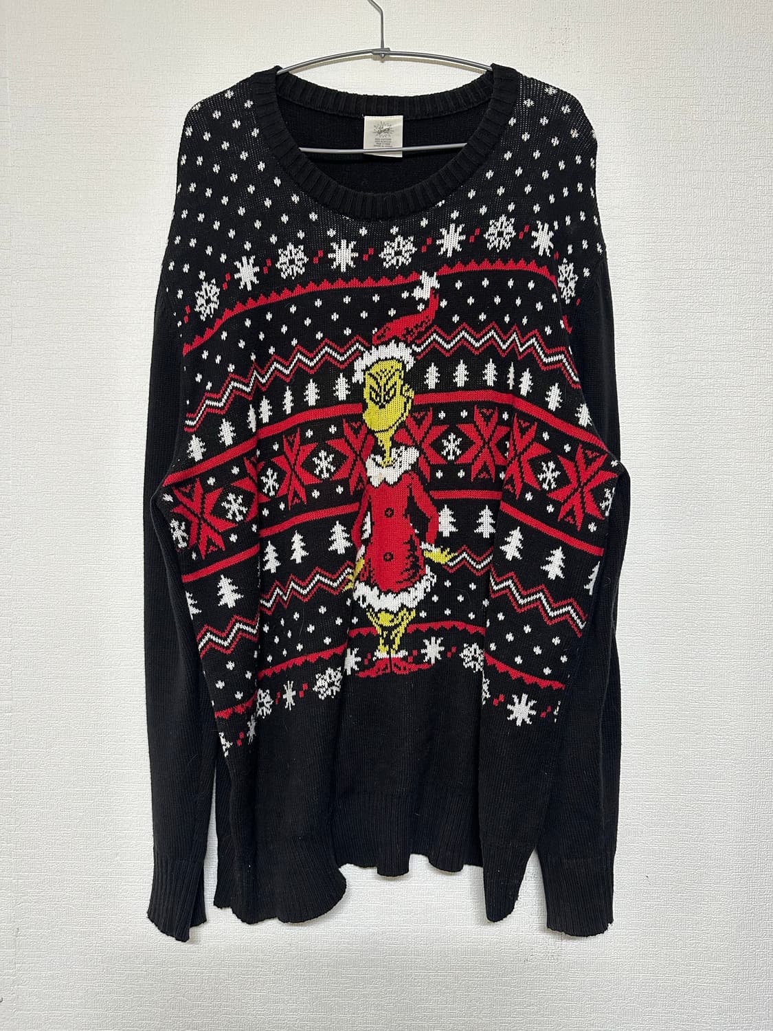 오버사이즈 그린치 크리스마스 니트 미국산 상품이미지1