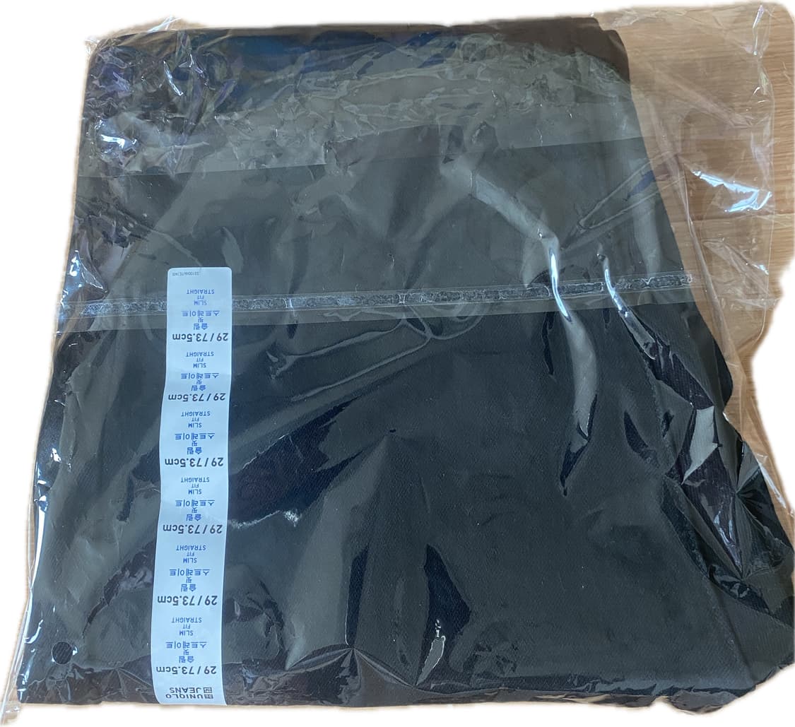 유니클로 셀비지 블랙 진(30)새상품 상품이미지3