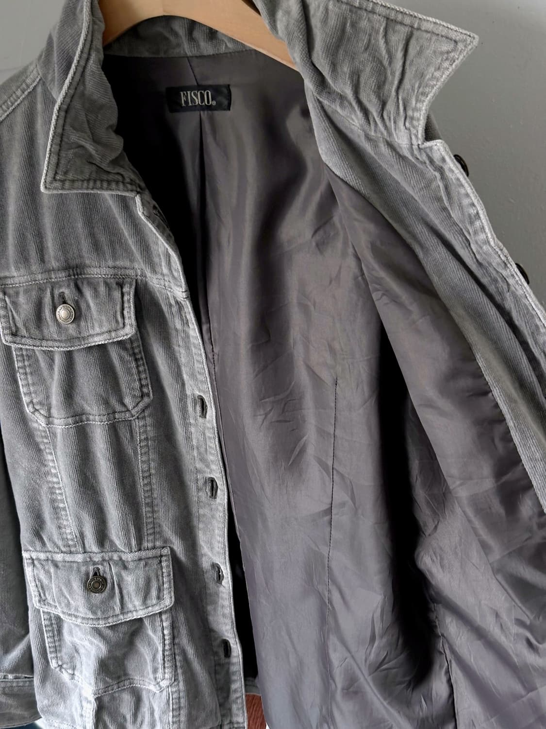 Design cord 2way collar loose blouson 상품이미지5