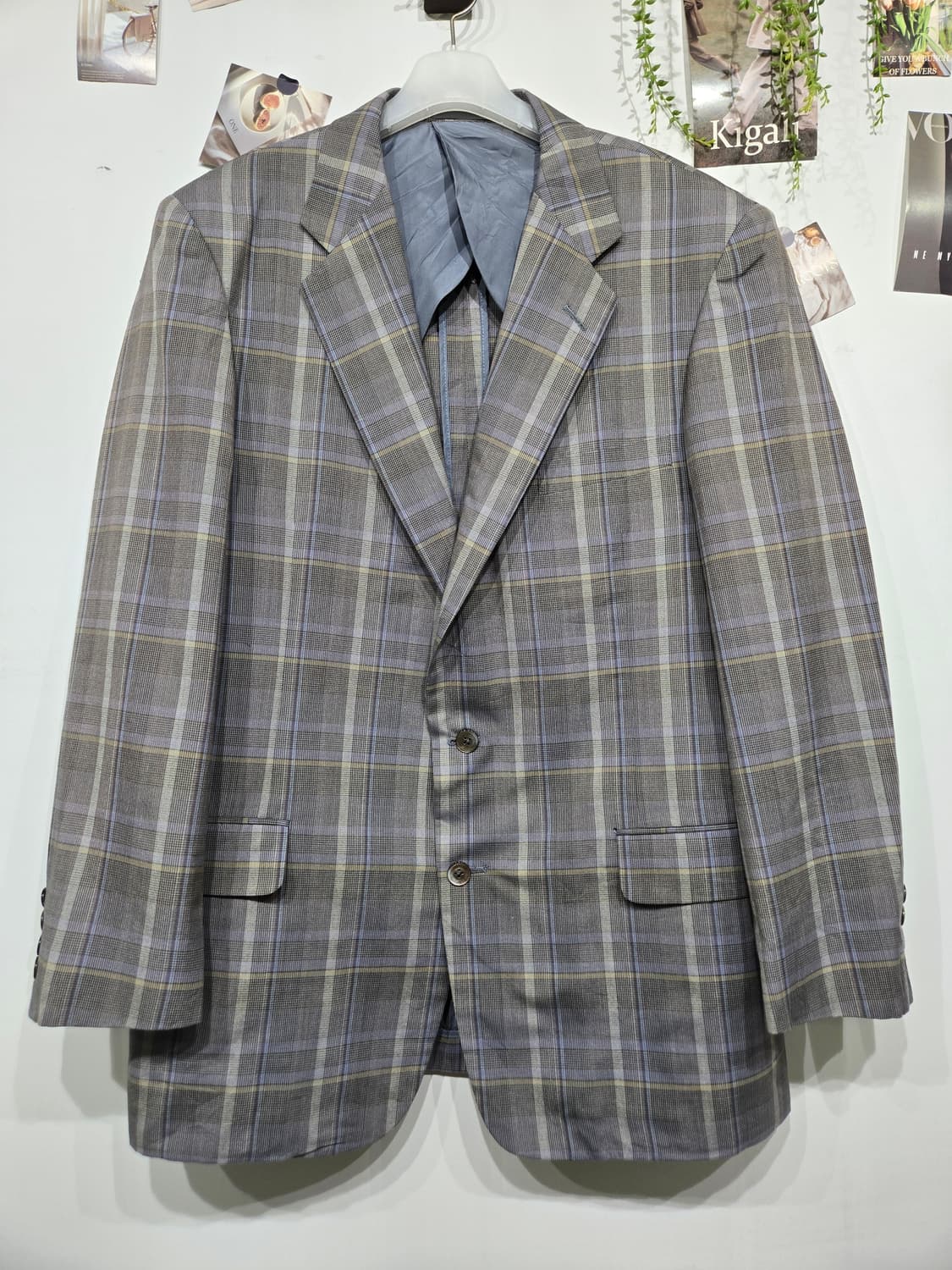 버버리 체크 패턴 자켓 블레이저 상품이미지3