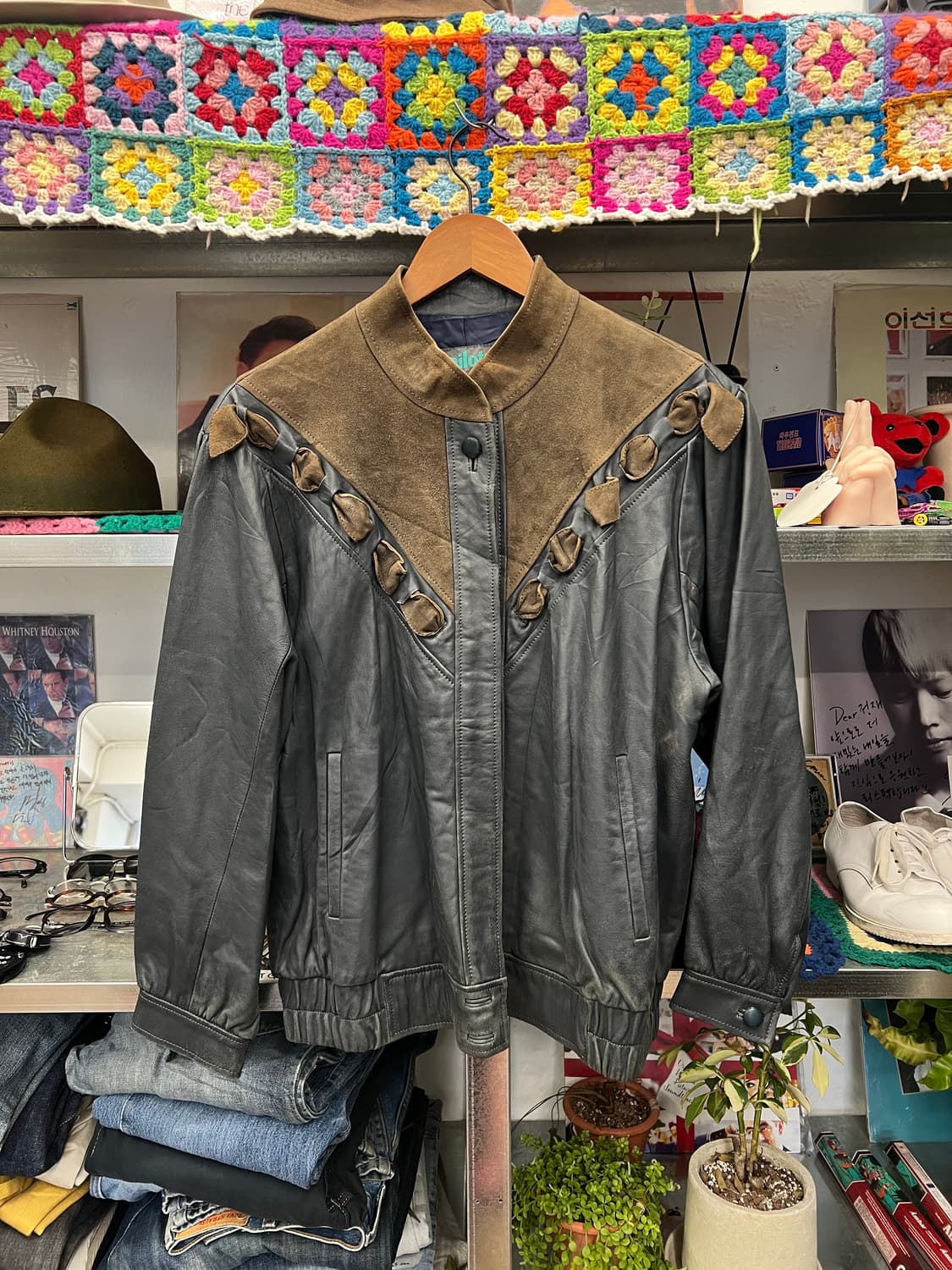 Vintage Pilota Leather & Suede Jacket 상품이미지1