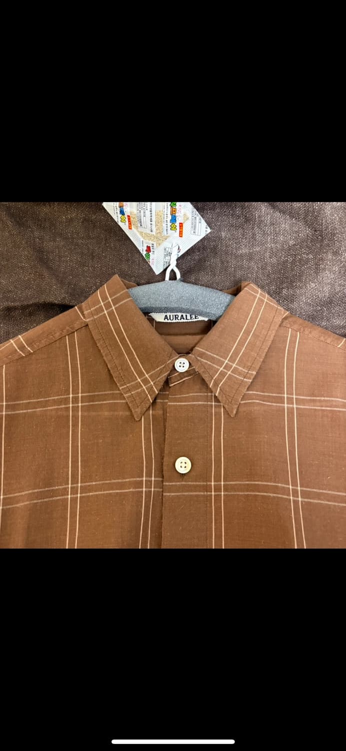 오라리 슈퍼 라이트 체크셔츠 상품이미지4