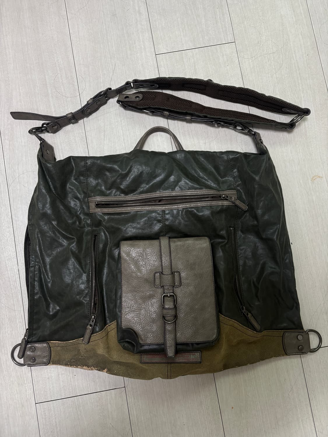 빈티지 백팩 크로스 숄더 백 상품이미지3