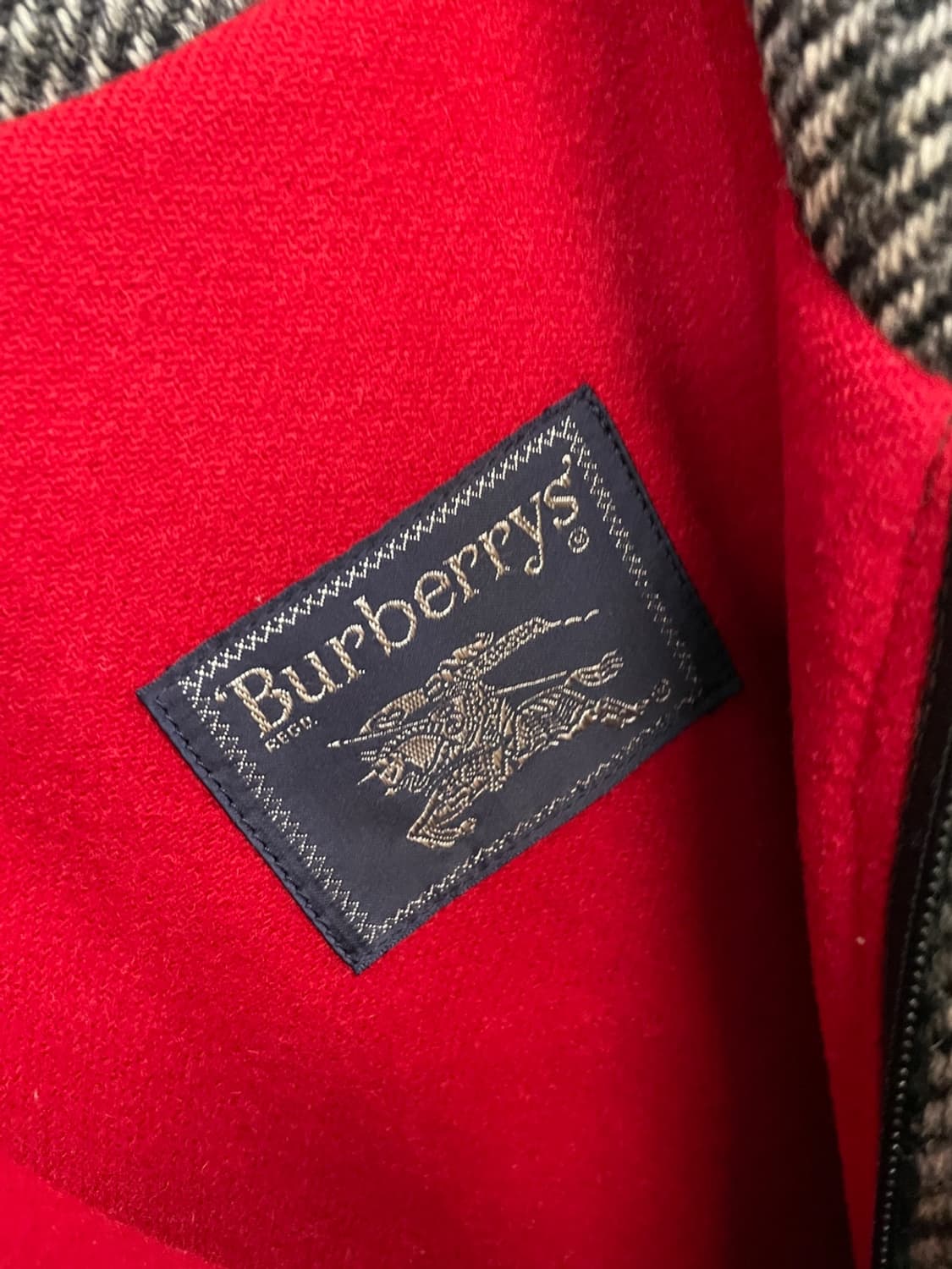 버버리 울 트위드 블루종 자켓  상품이미지6