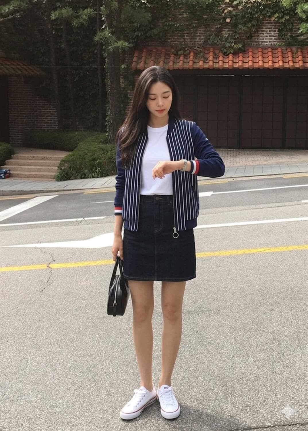 🌿 봄코디추천 | 타미힐피거 스트라이프 블루종 | 가볍고 핏예쁨 상품이미지1