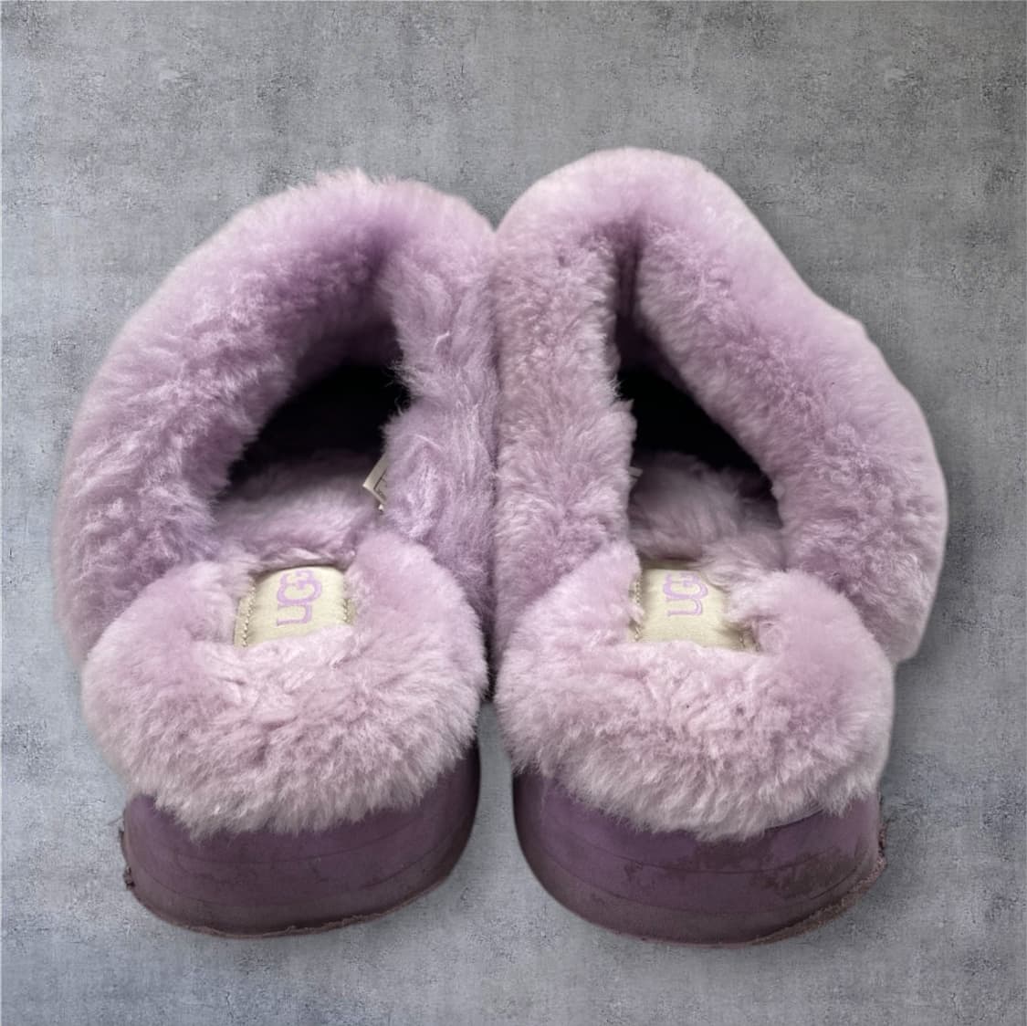어그 Ugg 디스케트 라벤더 퍼플 퍼 굽 슬리퍼 EU37 상품이미지8