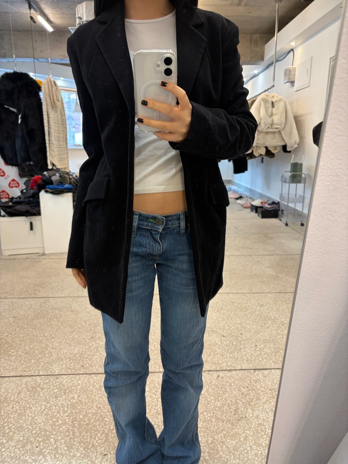 Y’s Yohji Yamamoto Classic Black Wool Ja 상품이미지2